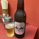 豚足のかどや - ビール　650円