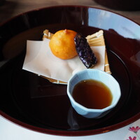 明月記 宝塚本店 - 合肴（小芋饅頭海胆揚げ）