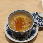 326028221 - 茶碗蒸し　イクラ　おこげ　なめこ入り