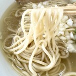 麺堂 稲葉 - 鶏出汁ラーメン(塩)  ストレス中太麺