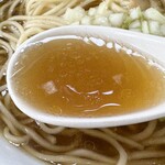 麺堂 稲葉 - 鶏出汁ラーメン(醤油)  スープ