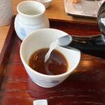 手打ち蕎麦　いよ翁 - ツユに割って…ホントに美味かった〜