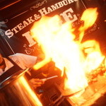 ステーキ＆ハンバーグ ひげ - フランベ♪