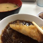 天ぷらのひらお - つゆが濃いのがうまい