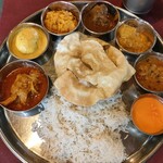 エー・ラージ - NON VEGTARIAN MEALS（プーリーをライス大盛に変更）1,500円