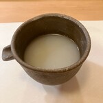 ひろ作 - 濃厚な蕎麦湯さんでーす。①