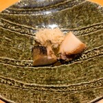 すしやのたい悟 - 蝦夷鮑の肝ソース