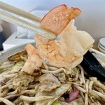 ちゃんぽん　一真 - ぷりぷりの海老　大きいですよ