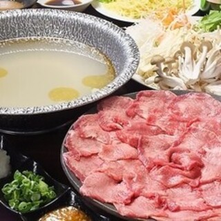 厚切り牛タンやタンしゃぶなど飲み放題付コース3,500円～