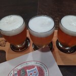 沼津フィッシュマーケットタップルーム - 飲み比べ３種