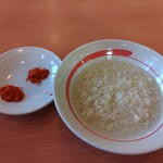 幸楽苑 - 唐辛子と背脂