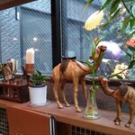 カレー専門店 円山教授 - カウンター席の飾り④