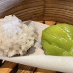 青藍 - 餅米焼売と海老蒸し餃子