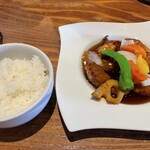 青藍 - ご飯は少なめにしてもらいました