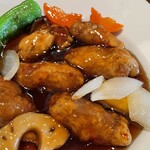 青藍 - 広げて豚肉をカウントしました　6個！