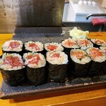 鮨 ひでぞう - 鉄火巻き、ネギトロ巻き