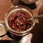 中国料理 たけくま - コク旨の自家製ラー油も卓上に…！
