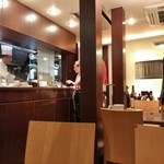 中国料理 たけくま - 店内調理場側