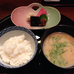 和 あすか - 御飯、粕汁、香の物