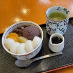 つる瀬 - 白玉あんみつ