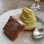 2F coffee - スイートポテトモンブランのスコーンサンド