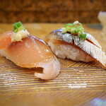 にぎり鮨 一五〇 - 秋刀魚＆アジ