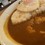 マイカリー食堂 - 料理写真:煮込みタンドリーチキンカレー+目玉焼きトッピング（UP）