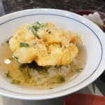 天ぷら わかやま - かき揚げ　天茶