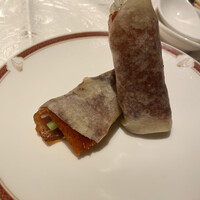 筑紫樓 銀座店 - 北京ダックは八角の味がお好きな方向け。私は好みの味でした。