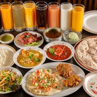 本格スパイス香るお料理やカレーを存分に堪能！ディナーコース