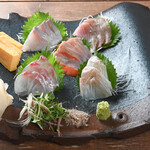 炭火と煮込み ひとたらし - 佐渡産鮮魚の瓦盛り