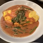 ベビーフェイスプラネッツ - "ベーコンとほうれん草のトマトソースオムライス"