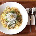 瀬とうち食堂 - 料理写真:牛窓しらすのパスタペペロンチーノ