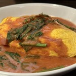ベビーフェイスプラネッツ - "ベーコンとほうれん草のトマトソースオムライス"
