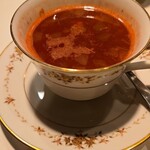 カフェ ドゥー - ミネストローネをノリタケでいただけるんですよ♡