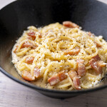 下川六〇酵素卵と北海道小麦の生パスタ 麦と卵 - 濃厚！こく旨カルボ