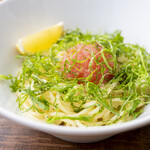 下川六〇酵素卵と北海道小麦の生パスタ 麦と卵 - 大葉香る絶品たらこ