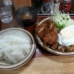 馬場南海 - ヒラメとしょうが焼き定食