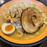 麺屋 一本気 - 味噌ラーメン、メンマトッピング