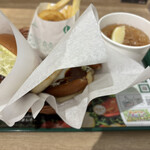 モスバーガー - 注文のシナジナ〜よく食うねぇ(͏ ˉ ꈊ ˉ)