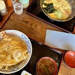 中條屋 - 上天丼玉子とじ玉子増しと天とじうどん