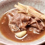 花いち - 牛肉と茗荷の鋤焼