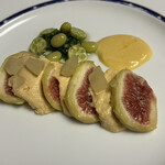 あん肝パテ、イチジク添え