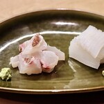 花いち - 鯛の霜ふり・あおりいか