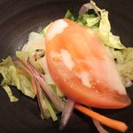 うなぎ坂田 - うなぎ定食(並) 1200円 のサラダ