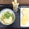 たぬき屋 - 料理写真:かけうどん並・天ぷら（ごぼう・れんこん・さつまいも）