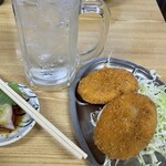 丸大ホール 本店 - 酎ハイ420円とコロッケ350円