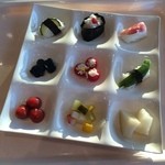 乃の風リゾート - 【2014年07月】野菜系の寿司や野菜系のメニューを取ってみた。