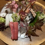 まんもと - 贅沢すぎる刺身盛り合わせ
