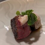 御懐石 志ら玉 - 安城和牛ステーキ　揚げ里芋